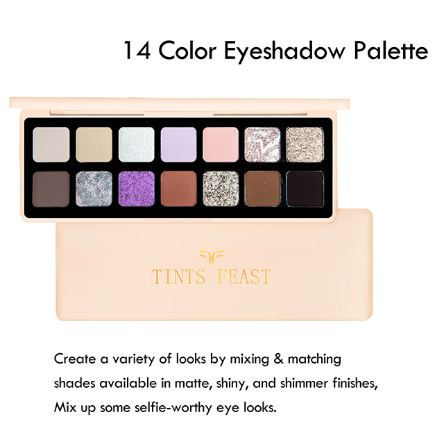 Mórdhíola 14 Pailéad Súl Súl Neamhlonrach agus Dath Simmer Colourpop