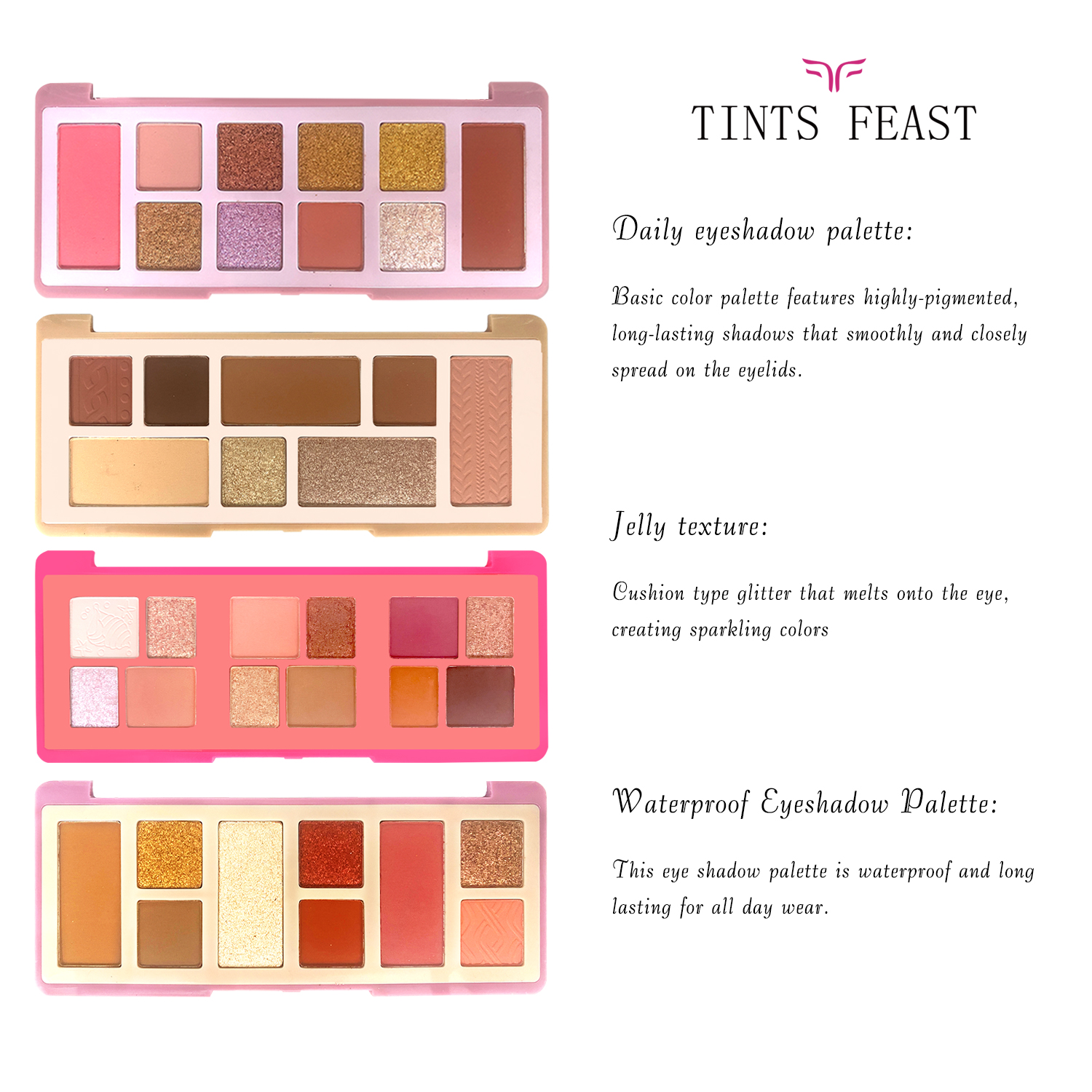 TINTS FEAST Daagliks 10 kleure oogskadu palet