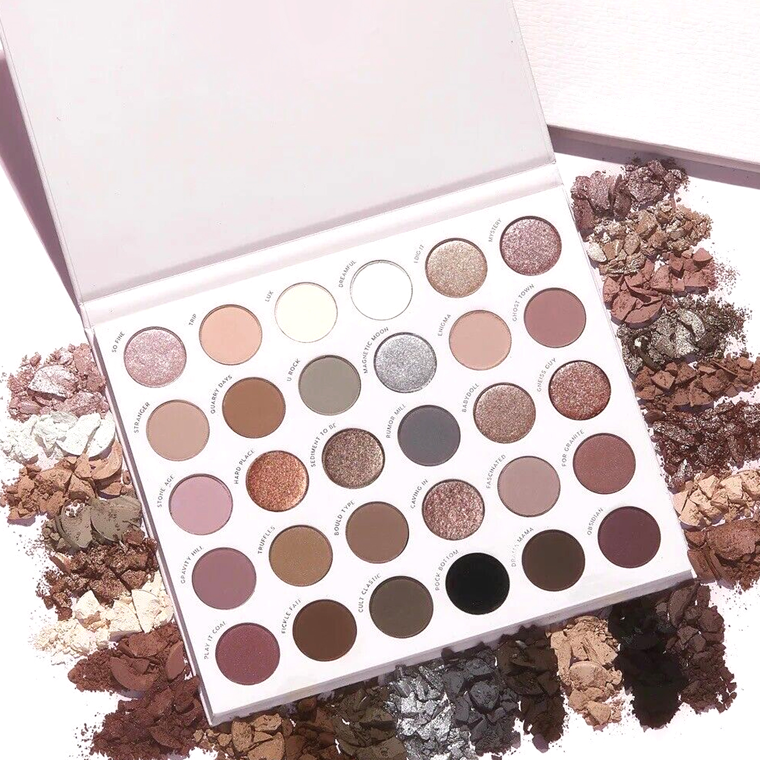 Multichrome Glitter Matte 30 kolorowych cieni do powiek Niestandardowa paleta cieni do powiek