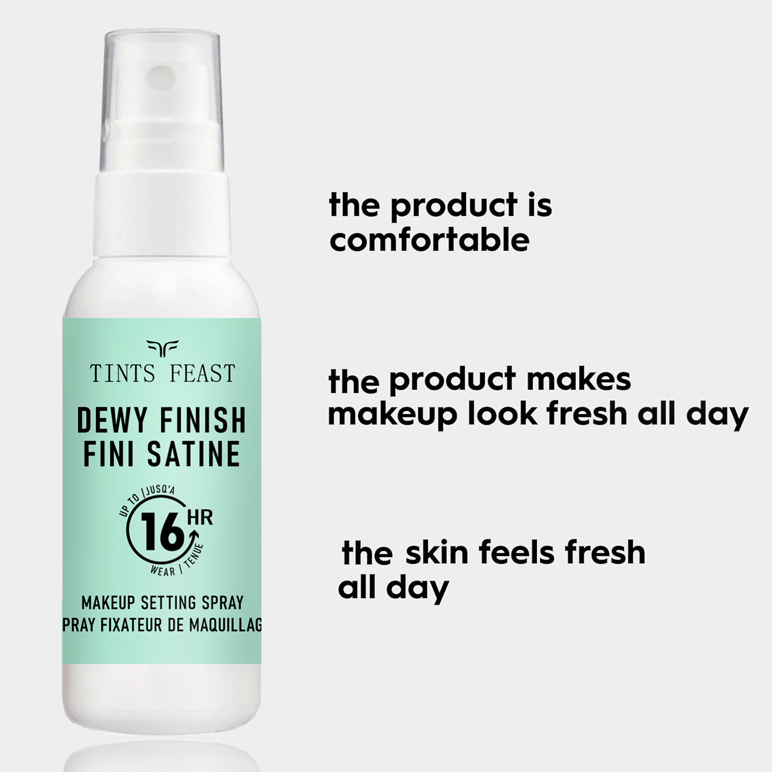 Spray fissante per trucco waterproof, formula antiet&agrave; a lunga durata