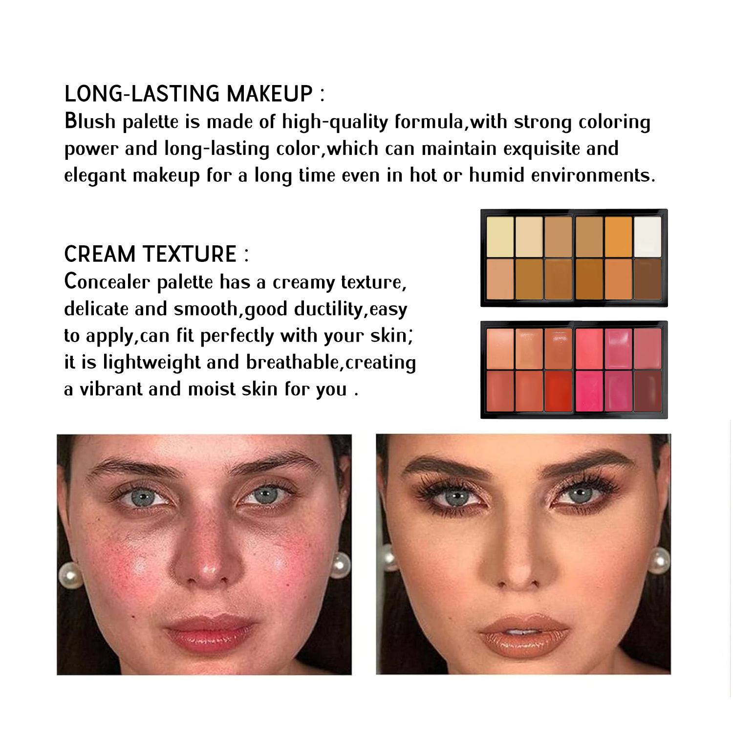 TINTS FEAST 12 Color Creamy Highlighter Contour Blush Palette