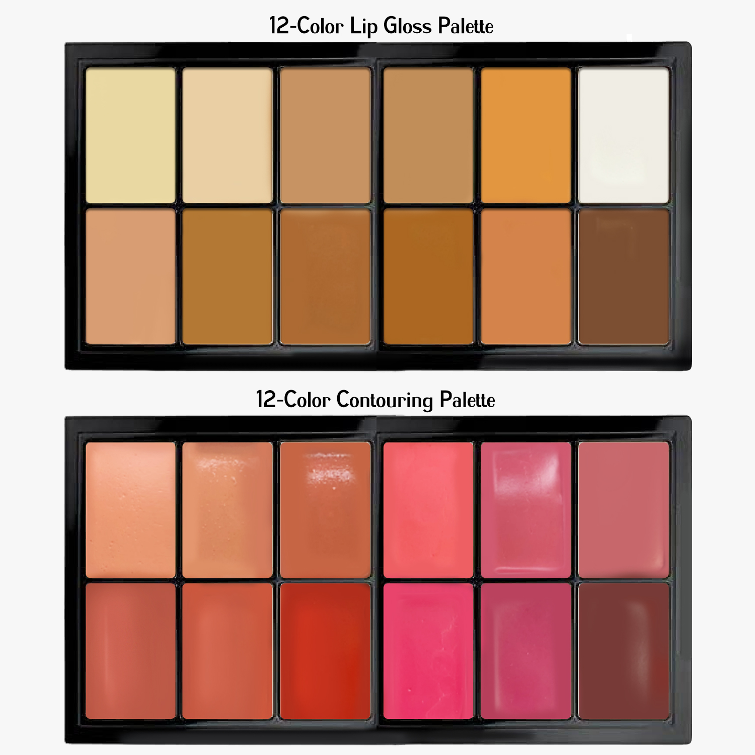 TINTS FEAST 12 Color Creamy Highlighter Contour Blush Palette
