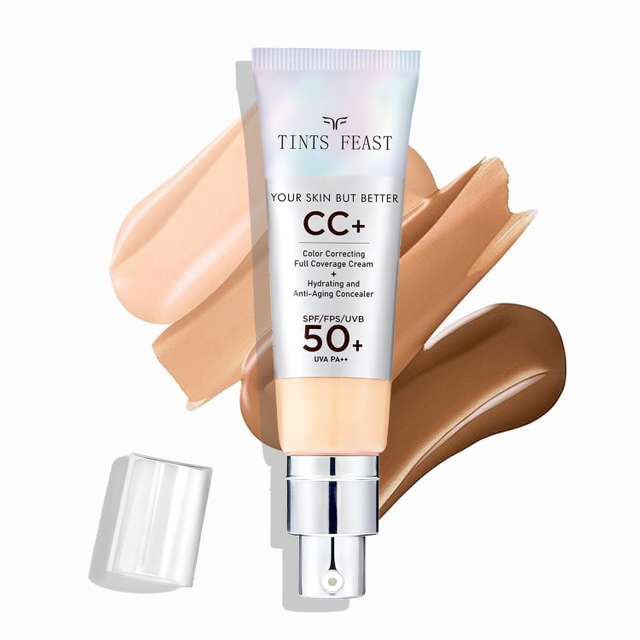 Tints feestkleur corrigeren volledige dekking crème+hydraterende en anti-aging camouflagestift