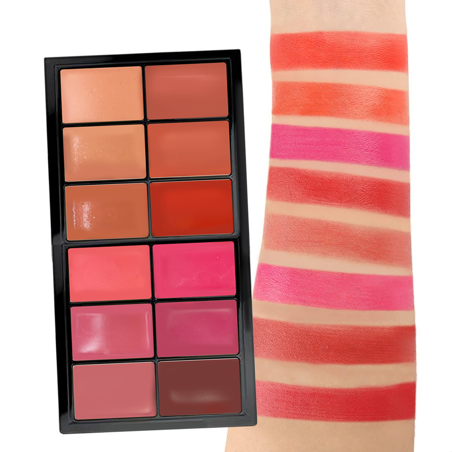 TINTS FEAST 12 Color Creamy Highlighter Contour Blush Palette