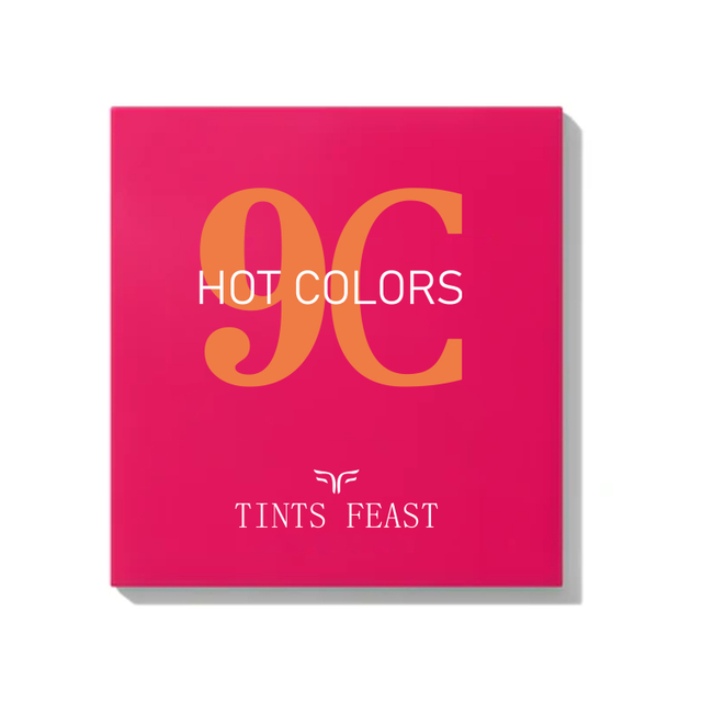 Tints Feast 9 Hot Colors Eyeshadow Logo سفارشی طولانی پالت ضد آب ماندگار 