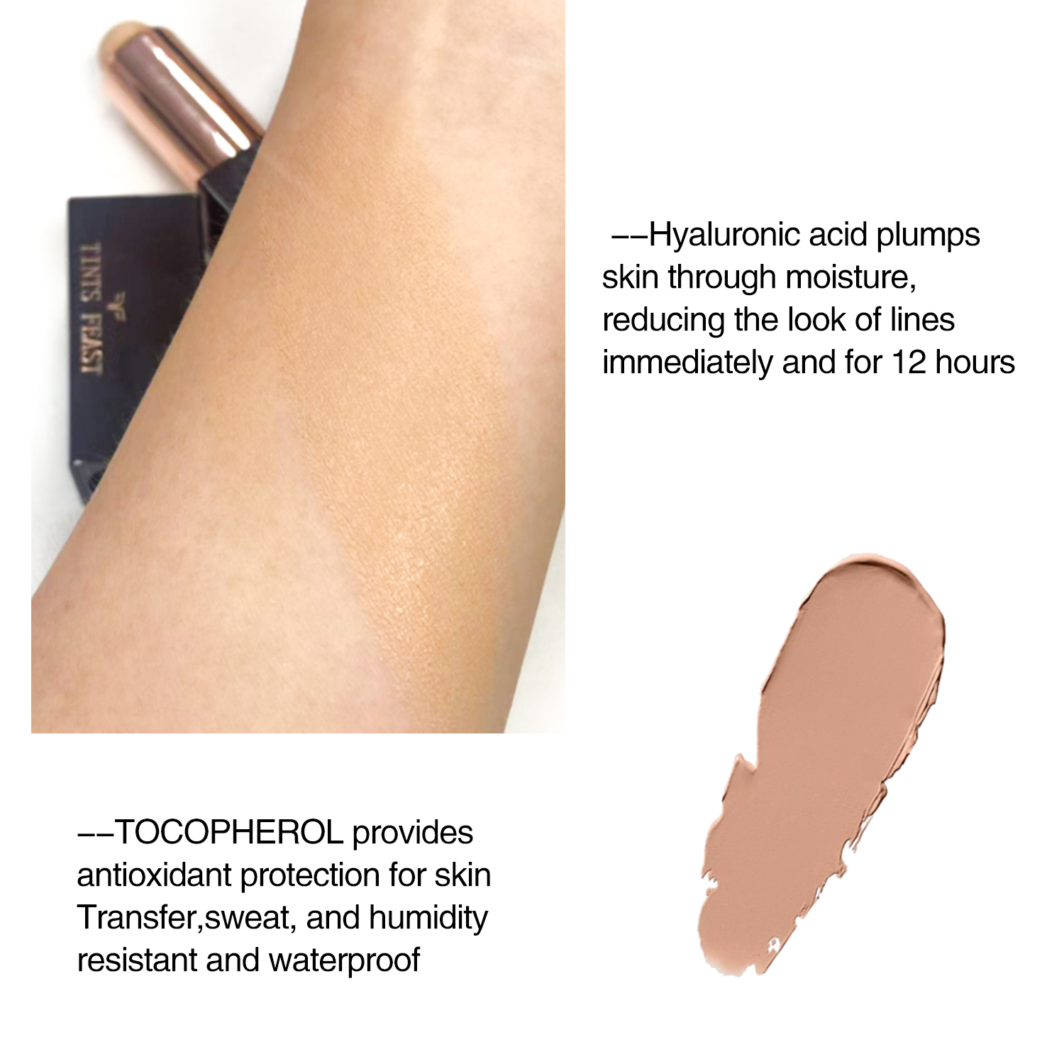 Produktnavn ULTRA RADIANCE SERUM CREME MAKEUP FOUNDATION Hovedingrediens Vegansk funktion Vandt&aelig;t, langtidsholdbar, nem at p&aring;f&oslash;re, meget pigmenteret Brug Daglig charmerende makeup