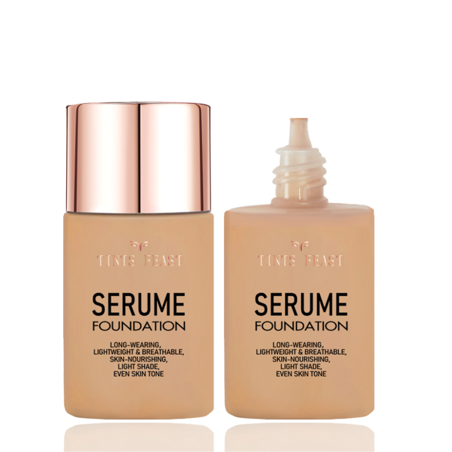 SERUME FOUNDATION TAHAN LAMA, RINGAN & BREATHABLE, MENUTRISI KULIT, WARNA CAHAYA. NADA KULIT MErata